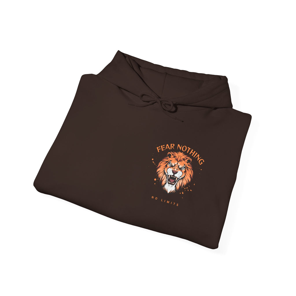 Lion Crest Hoodie — Brave Morning Prayer Graphic Hooded Sweatshirt
