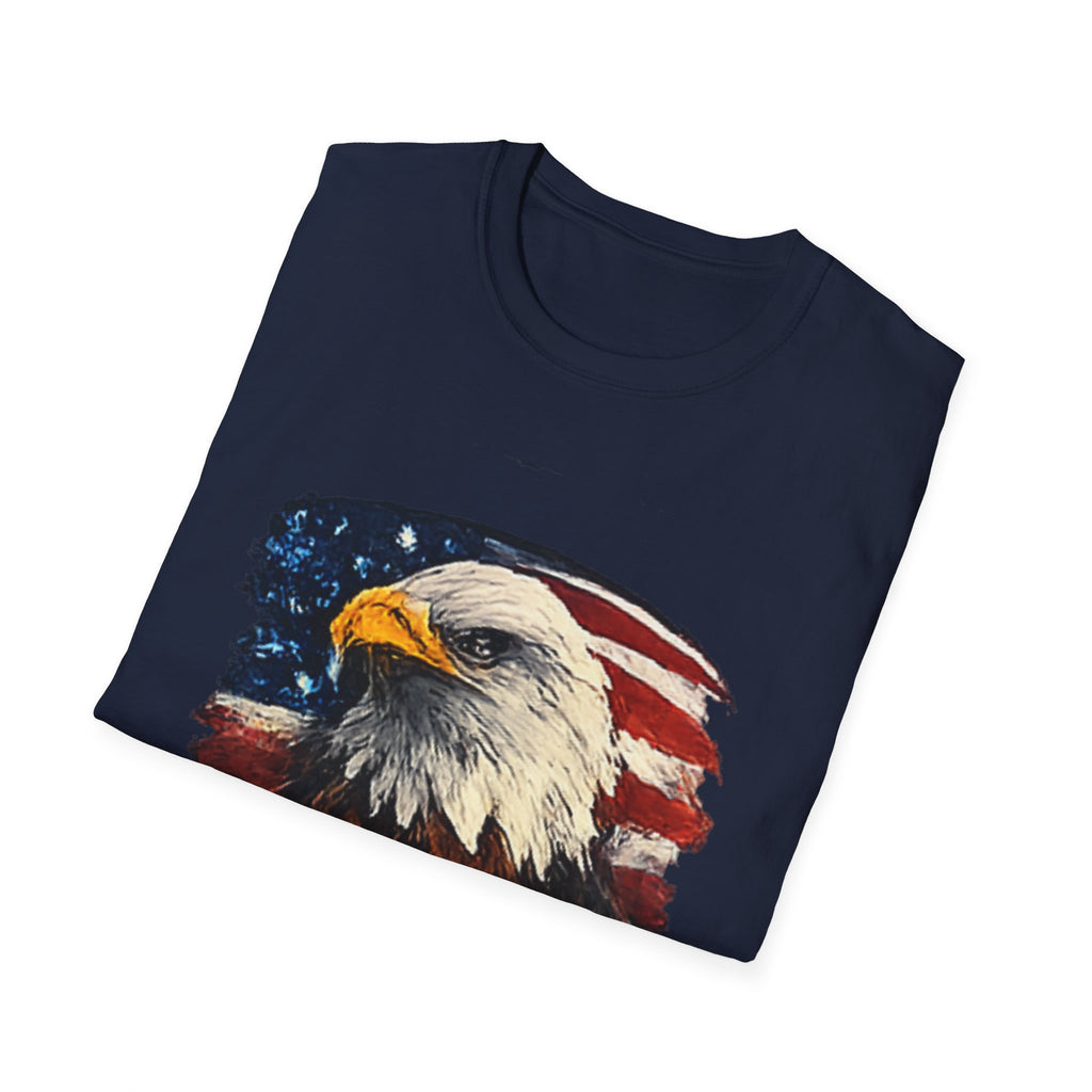 Patriotic Eagle T-Shirt — American Flag Bald Eagle Graphic Tee