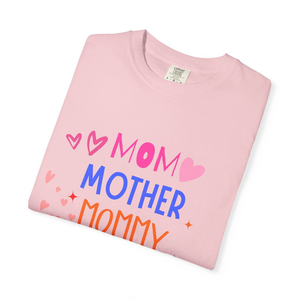 Mom • Mother • Mommy • Mama Colorful Hearts T-Shirt — Mother's Day Gift