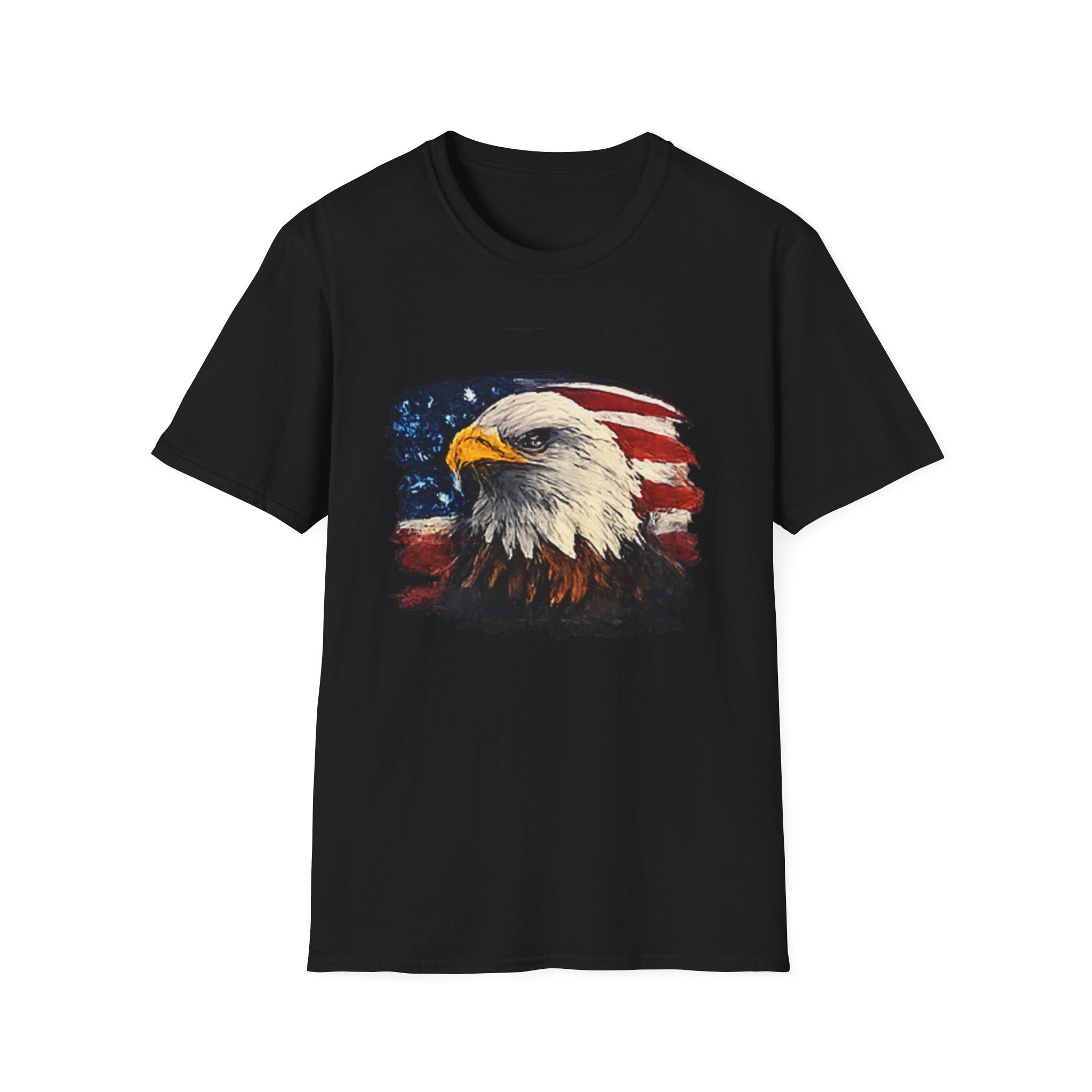 Patriotic Eagle T-Shirt — American Flag Bald Eagle Graphic Tee