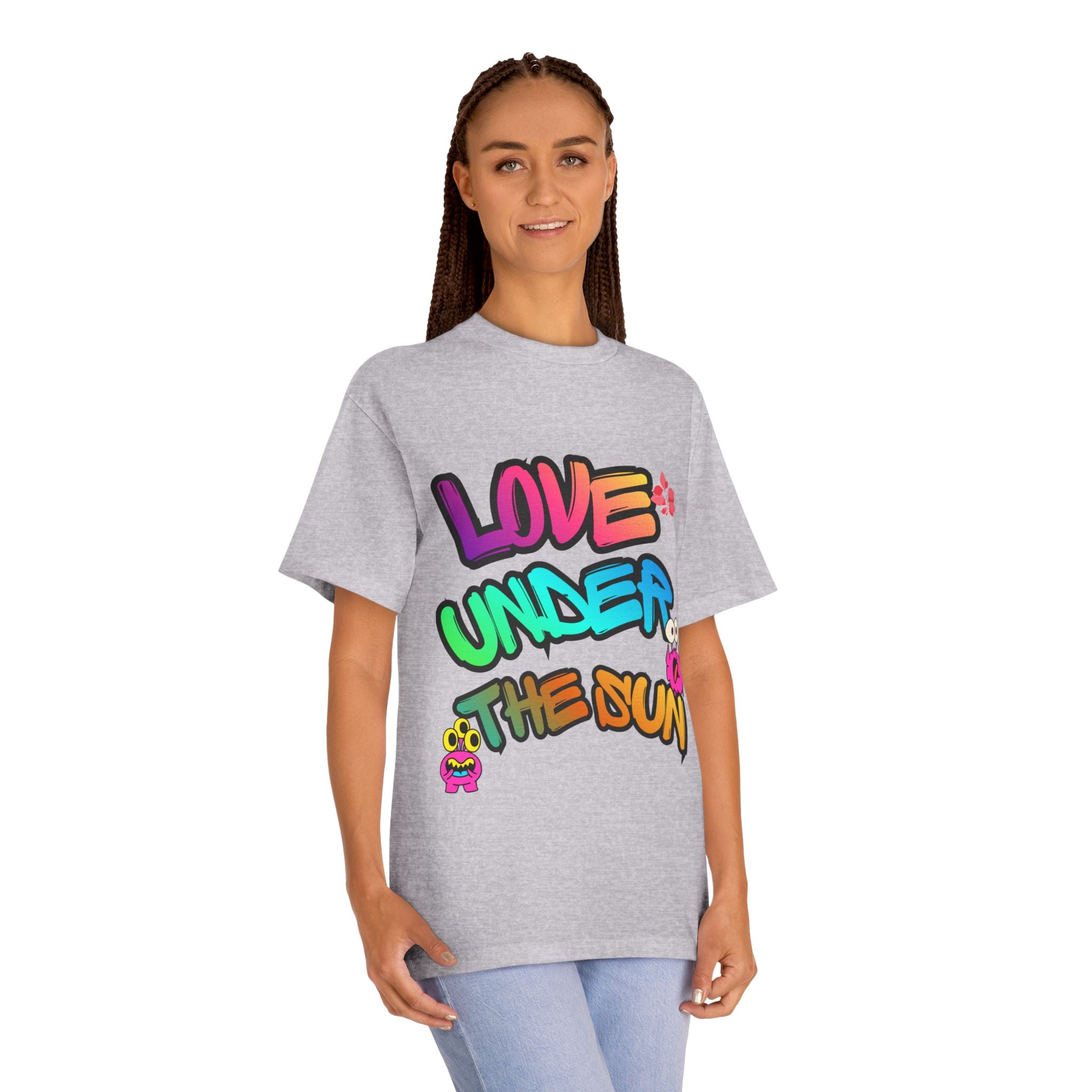 Love Under The Sun Graphic Tee — Colorful Retro Streetwear T-Shirt