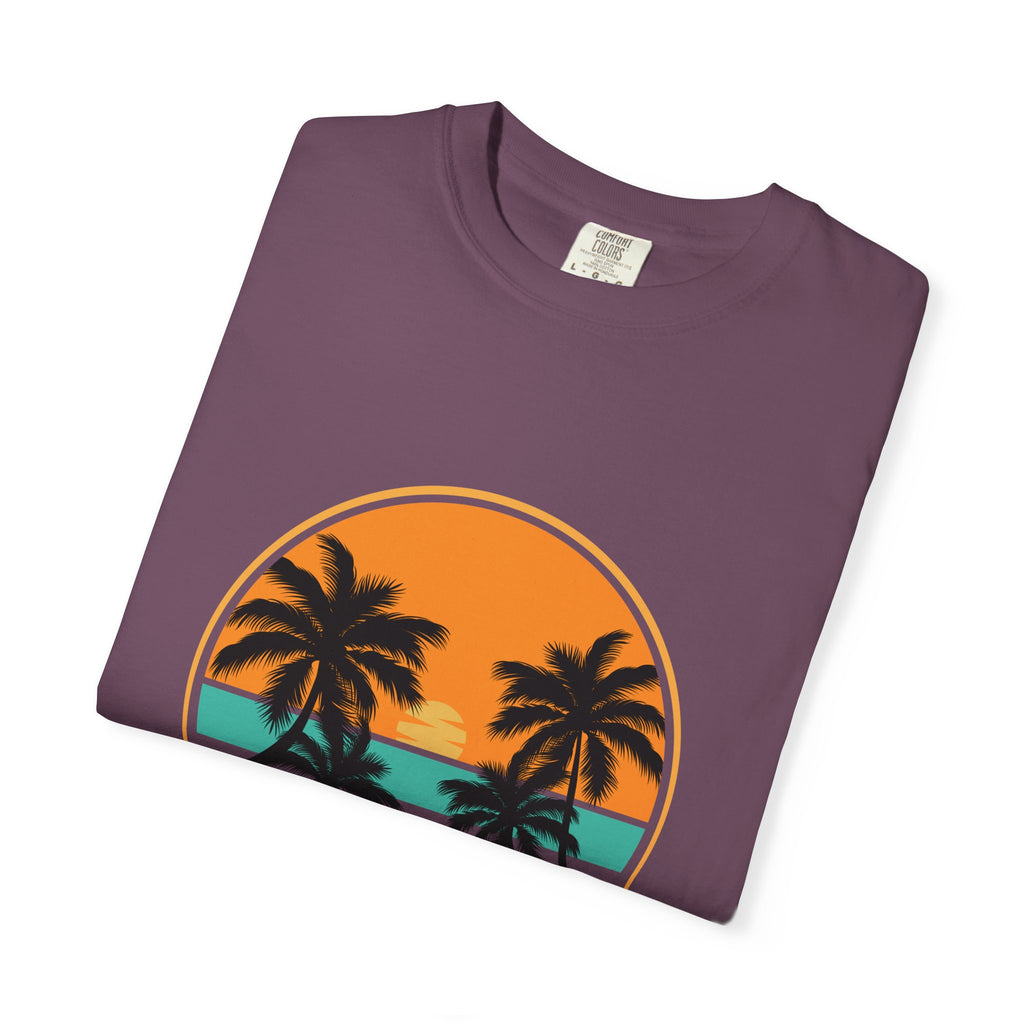 Rise Above Fear T-Shirt — Vintage Sunset Palm Tee