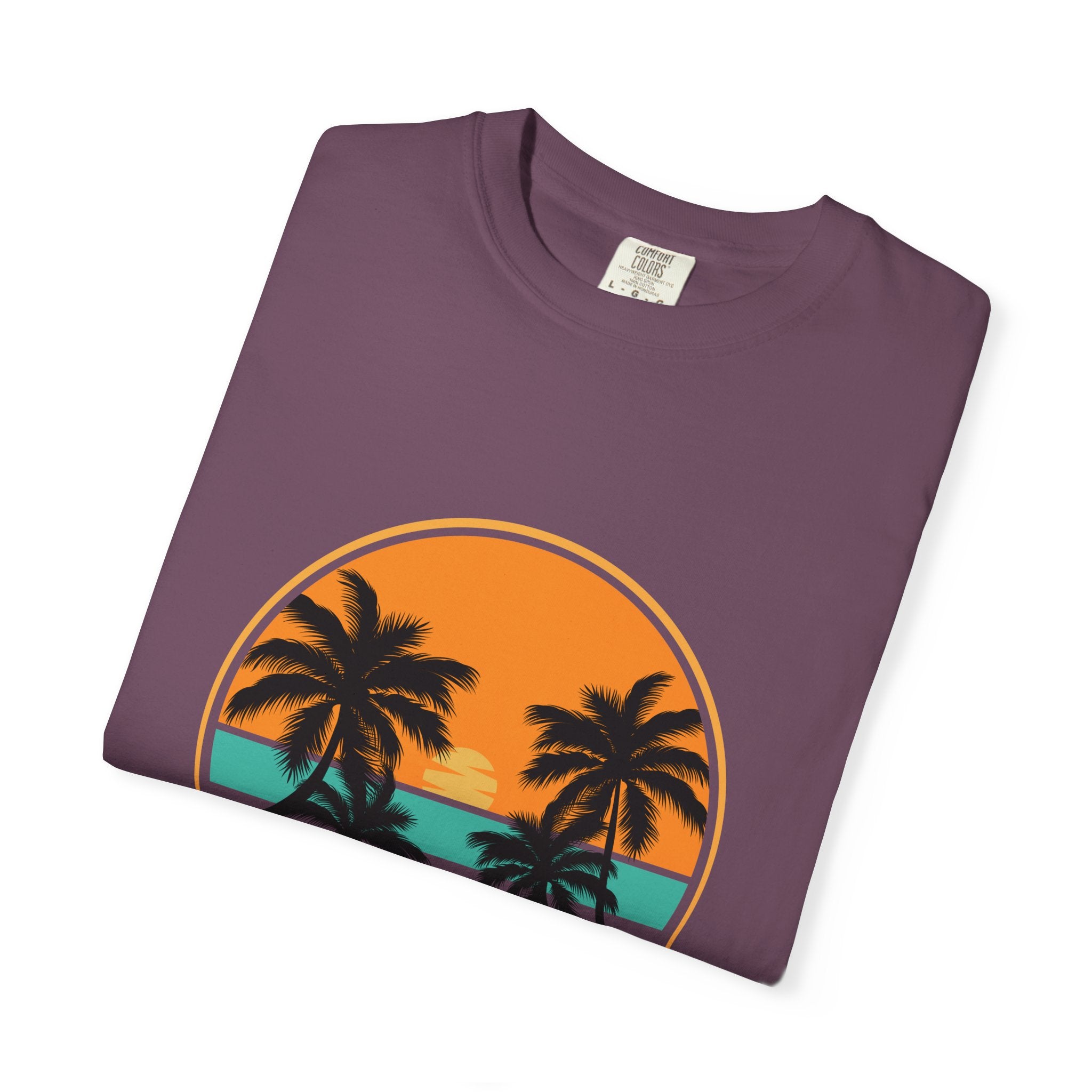 Rise Above Fear T-Shirt — Vintage Sunset Palm Tee