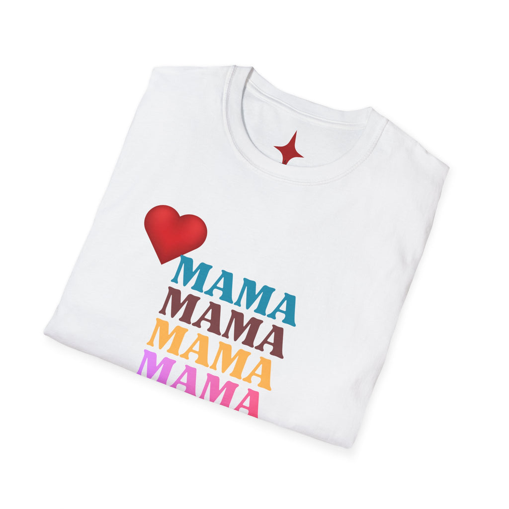 Mama Stack Heart T-Shirt — Colorful 'MAMA' Mother's Day Tee
