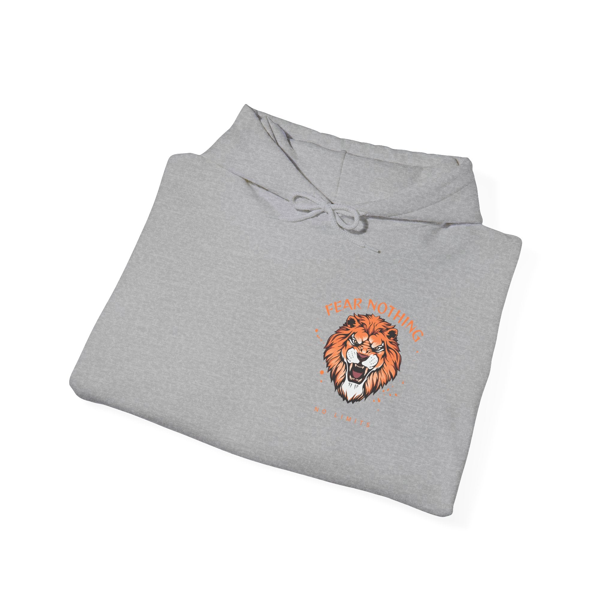 Lion Crest Hoodie — Brave Morning Prayer Graphic Hooded Sweatshirt