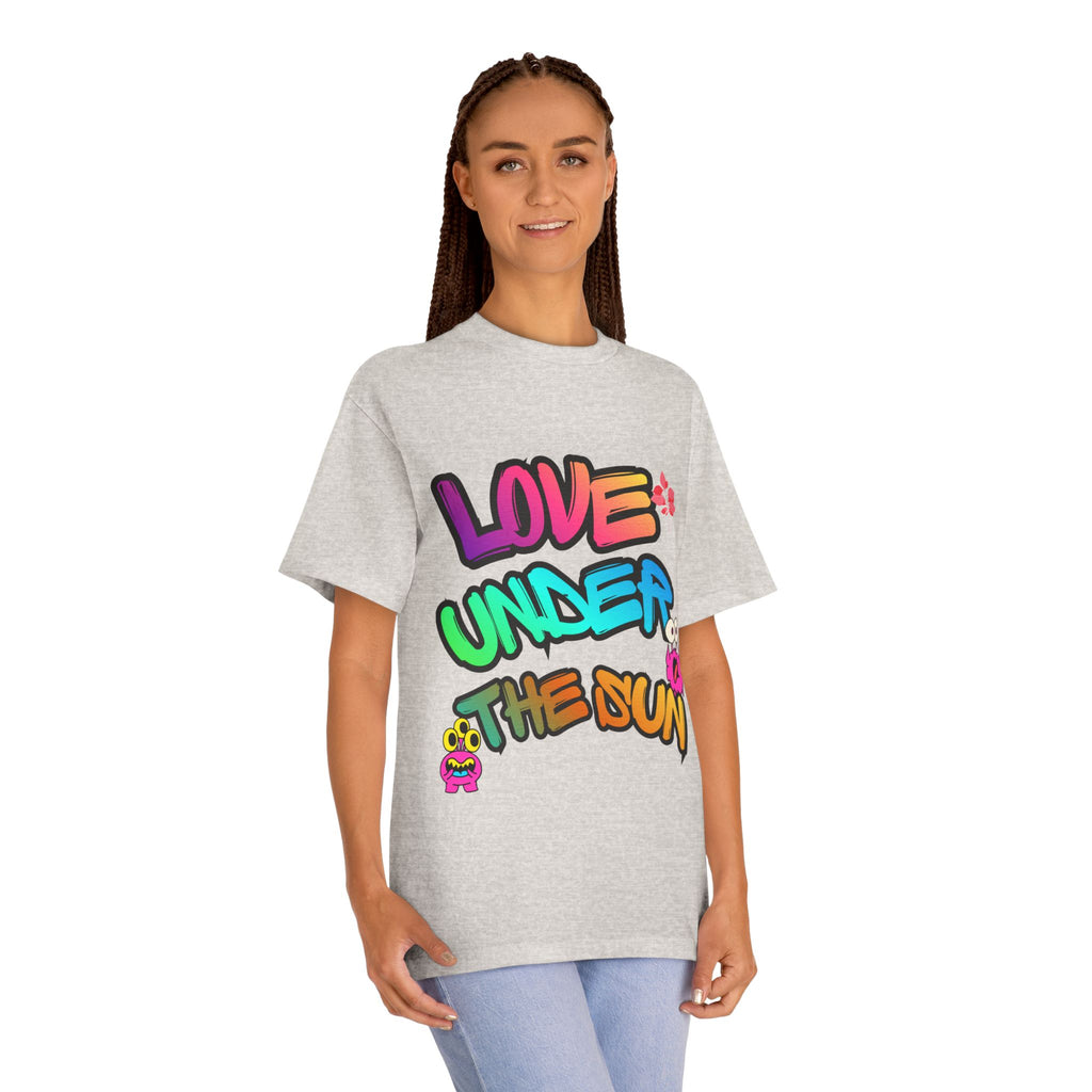 Love Under The Sun Graphic Tee — Colorful Retro Streetwear T-Shirt