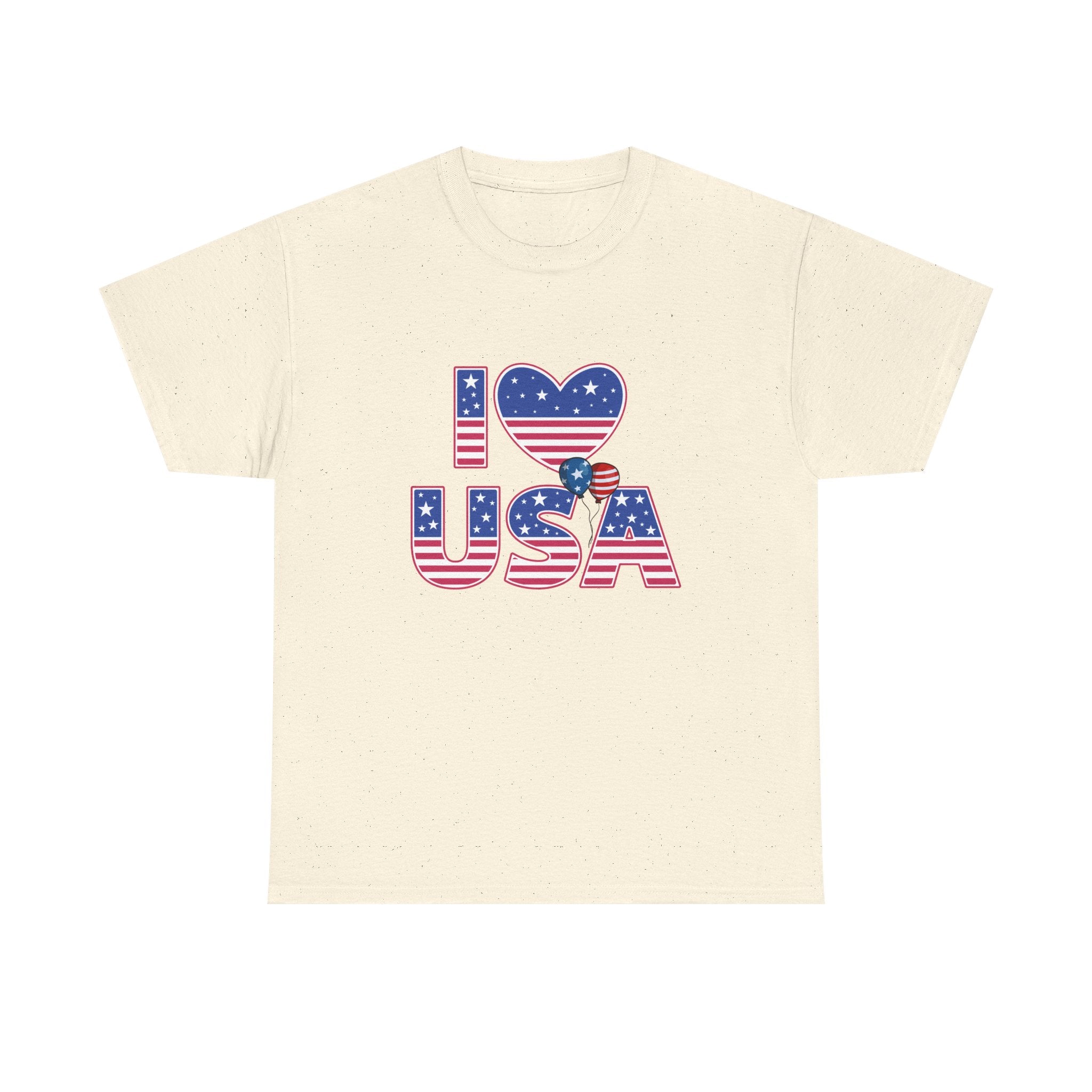 I Heart USA T-Shirt — Patriotic American Flag Tee for 4th of July