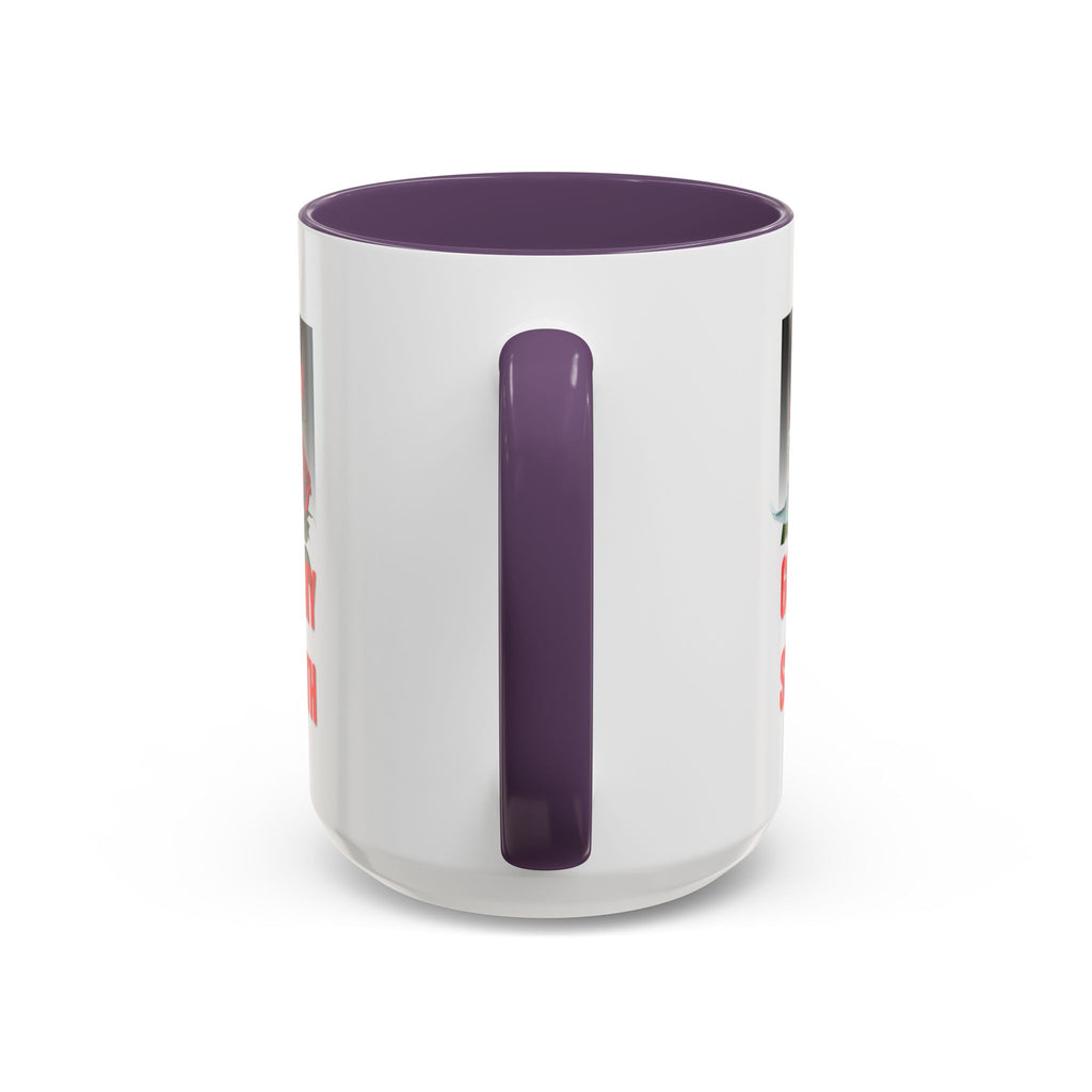 God Is My Strength Accent Coffee Mug – Inspirational Christian Dove & Roses (11/15oz)