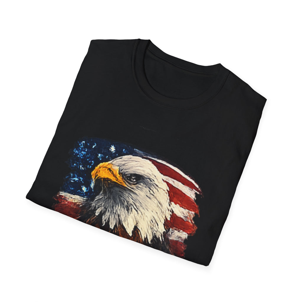 Patriotic Eagle T-Shirt — American Flag Bald Eagle Graphic Tee