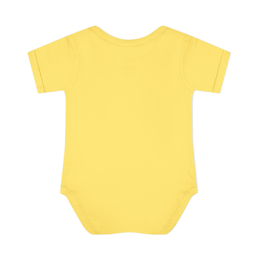 Baby Bodysuit - Cute Teddy Holding 'Love' Heart | Infant Valentine Onesie