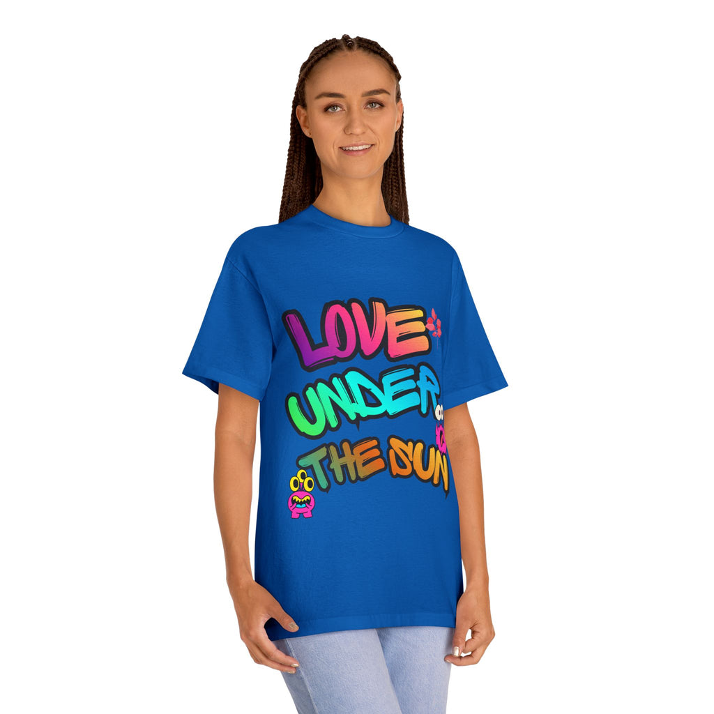 Love Under The Sun Graphic Tee — Colorful Retro Streetwear T-Shirt