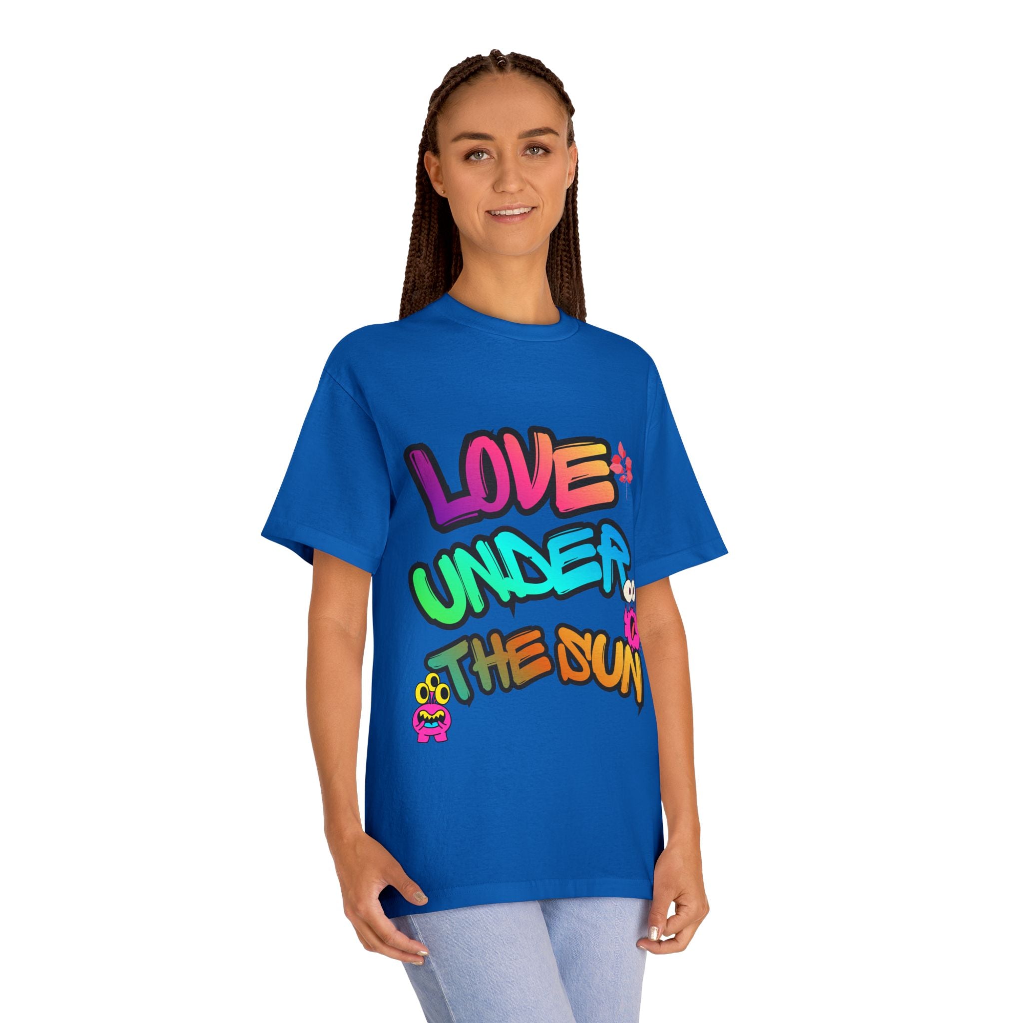 Love Under The Sun Graphic Tee — Colorful Retro Streetwear T-Shirt