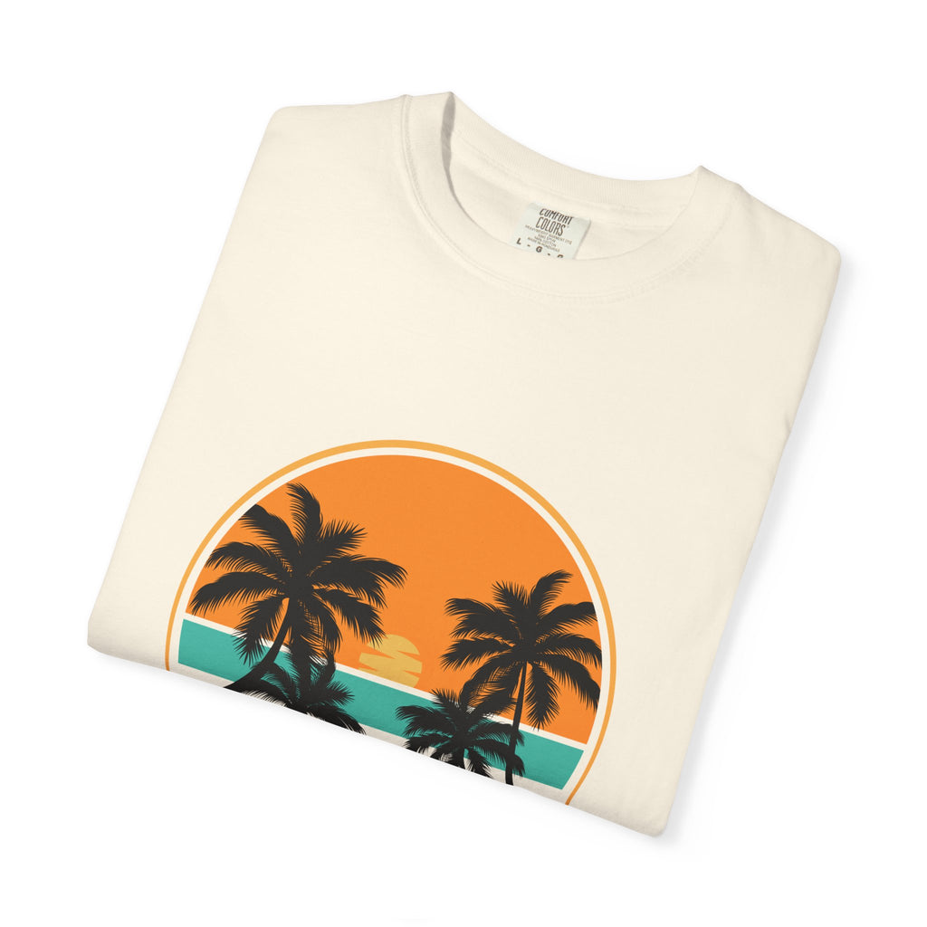 Rise Above Fear T-Shirt — Vintage Sunset Palm Tee
