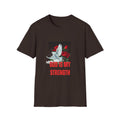 God Is My Strength T-Shirt — Floral Faith Graphic Tee