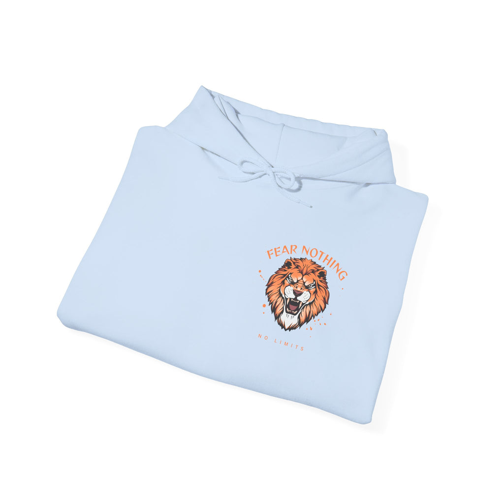 Lion Crest Hoodie — Brave Morning Prayer Graphic Hooded Sweatshirt