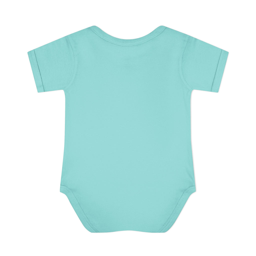 Baby Bodysuit - Cute Teddy Holding 'Love' Heart | Infant Valentine Onesie