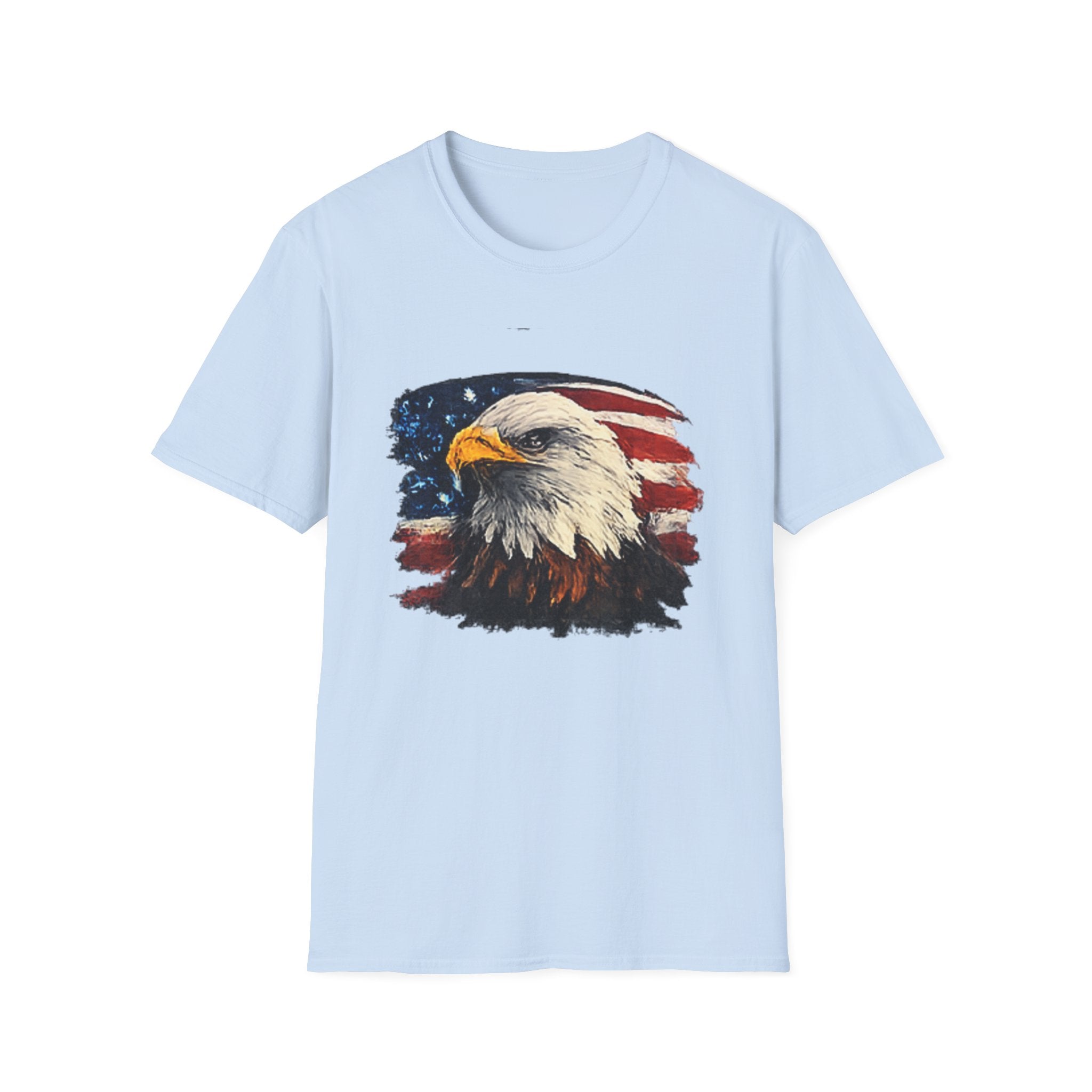 Patriotic Eagle T-Shirt — American Flag Bald Eagle Graphic Tee