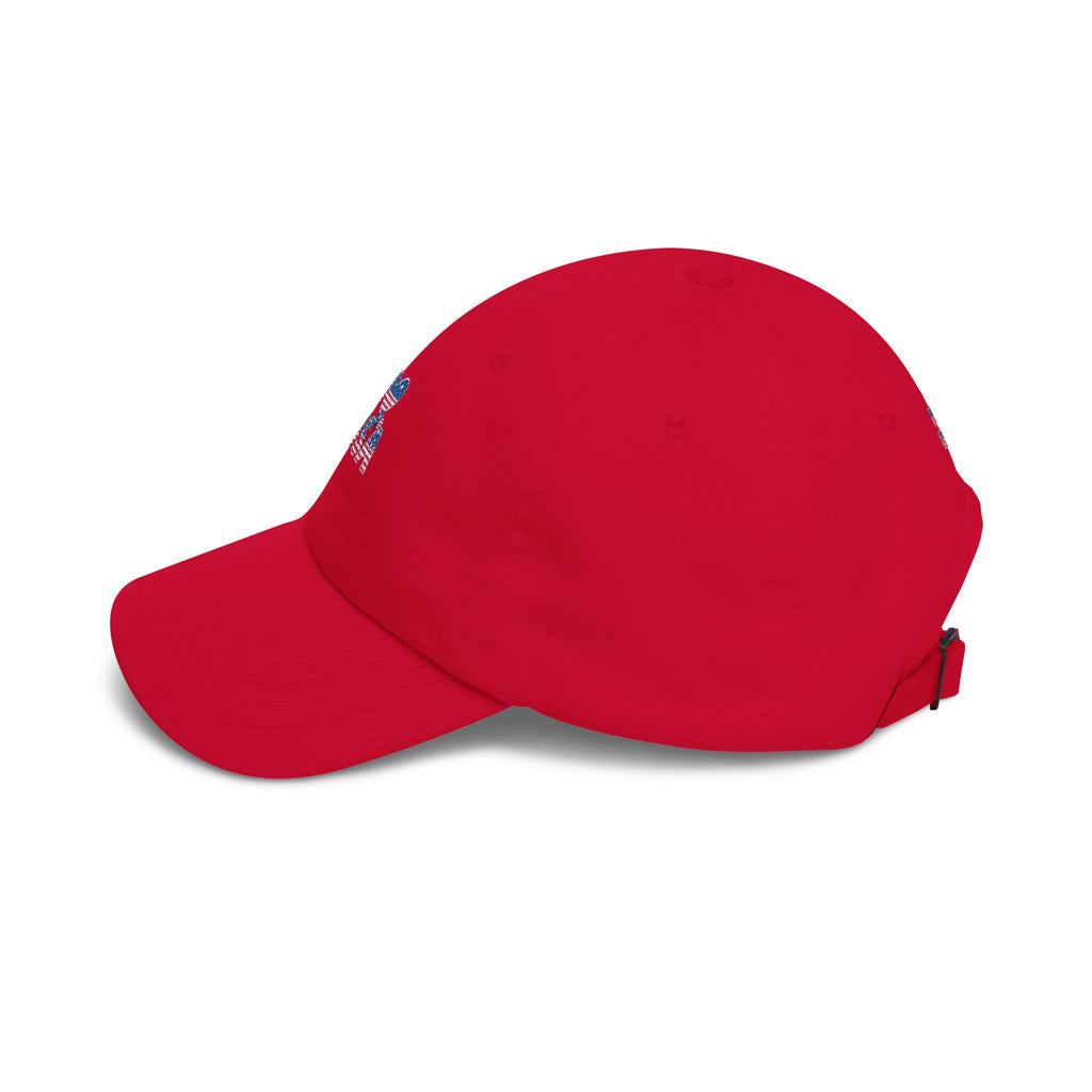 Patriotic USA Dad Cap — Small American Flag Embroidered Baseball Hat