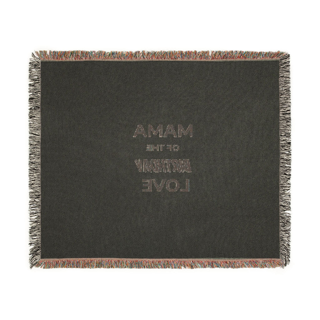 Mama of the Birthday Love Woven Blanket — Cozy Mom Gift