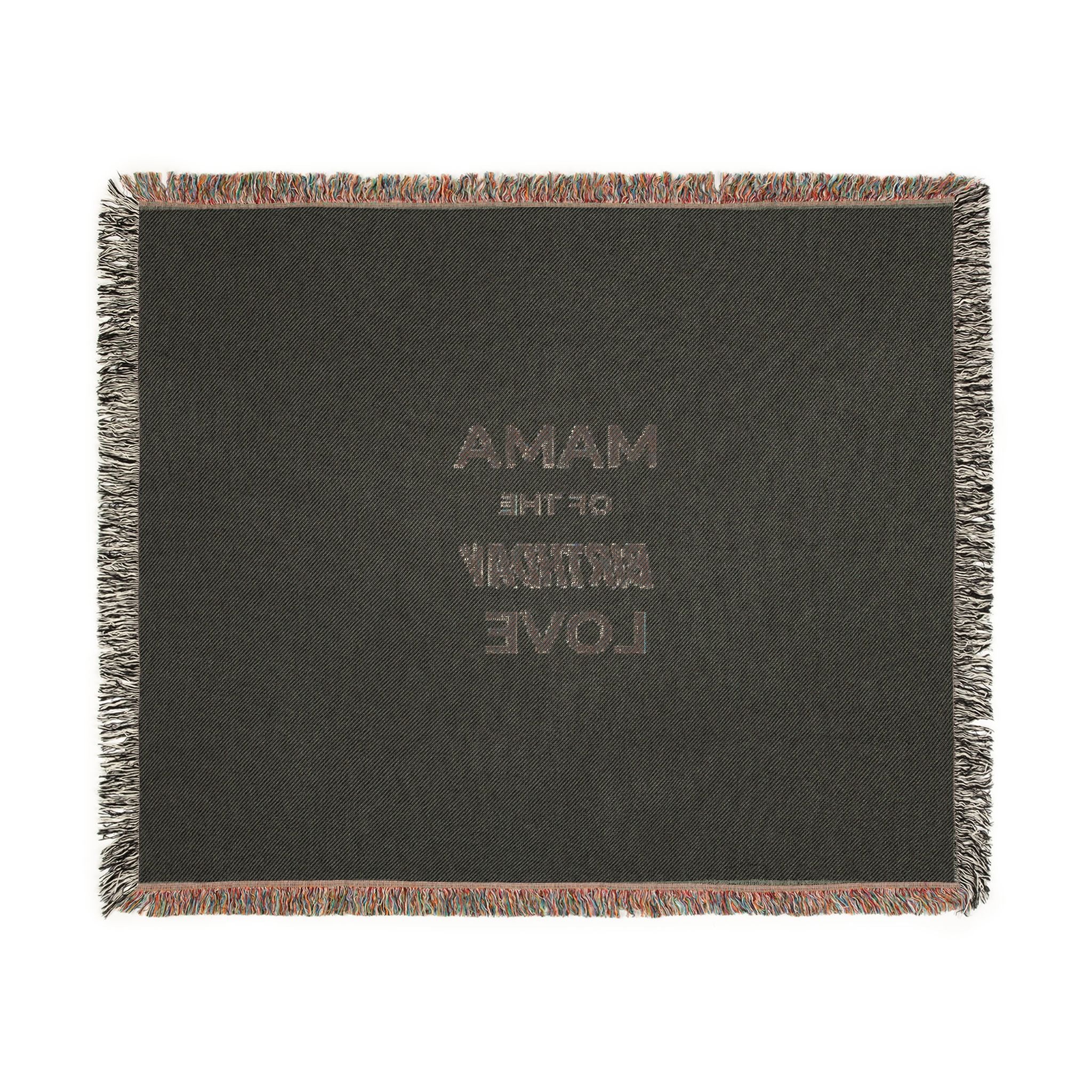 Mama of the Birthday Love Woven Blanket — Cozy Mom Gift