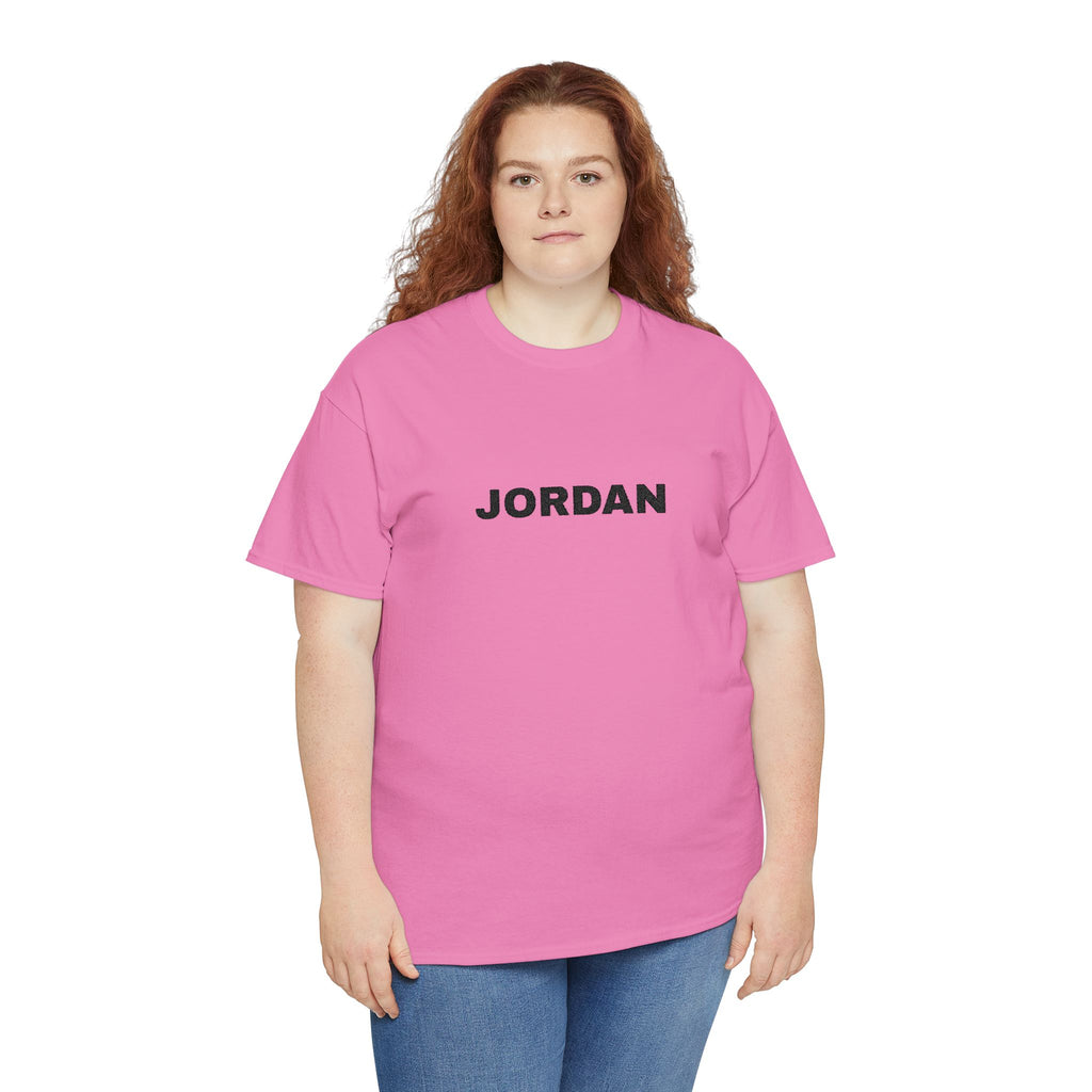 Jordan Minimalist Name Tee — Personalized Monogram Shirt