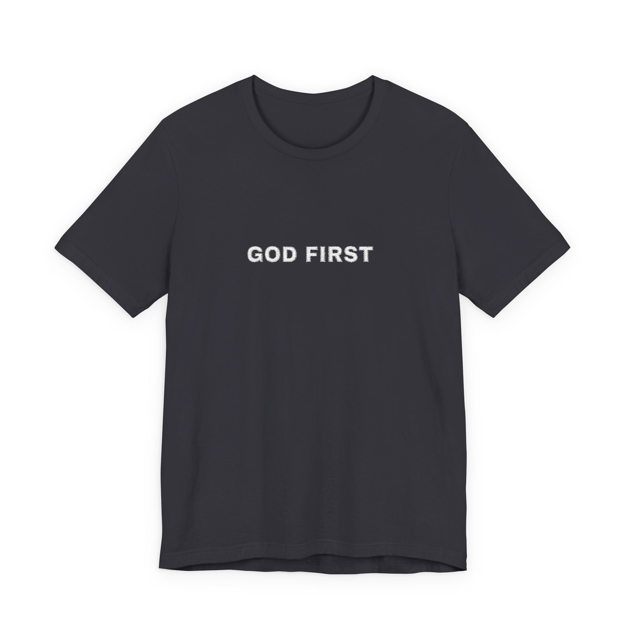 God First T-Shirt – Floral Lettering Christian Tee