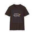 Jesus Is King T-Shirt — Christian Faith Tee with Crown Graphic