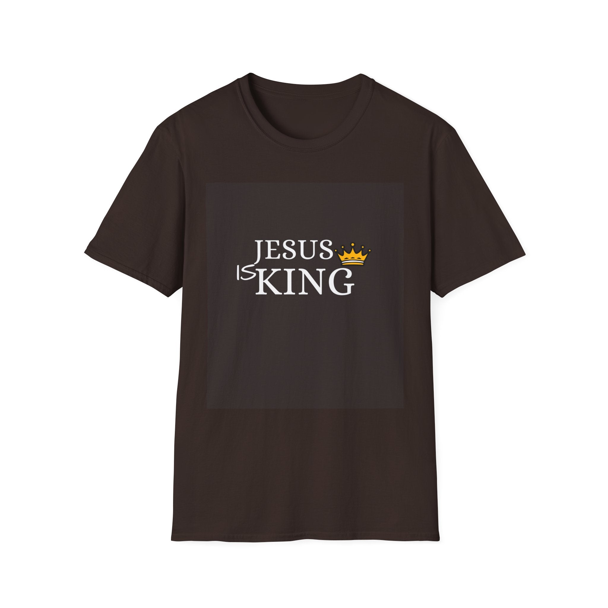 Jesus Is King T-Shirt — Christian Faith Tee with Crown Graphic