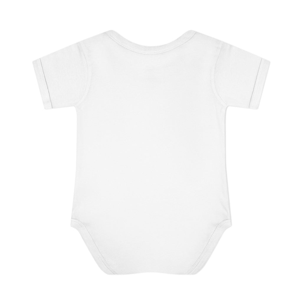 Baby Bodysuit - Cute Teddy Holding 'Love' Heart | Infant Valentine Onesie