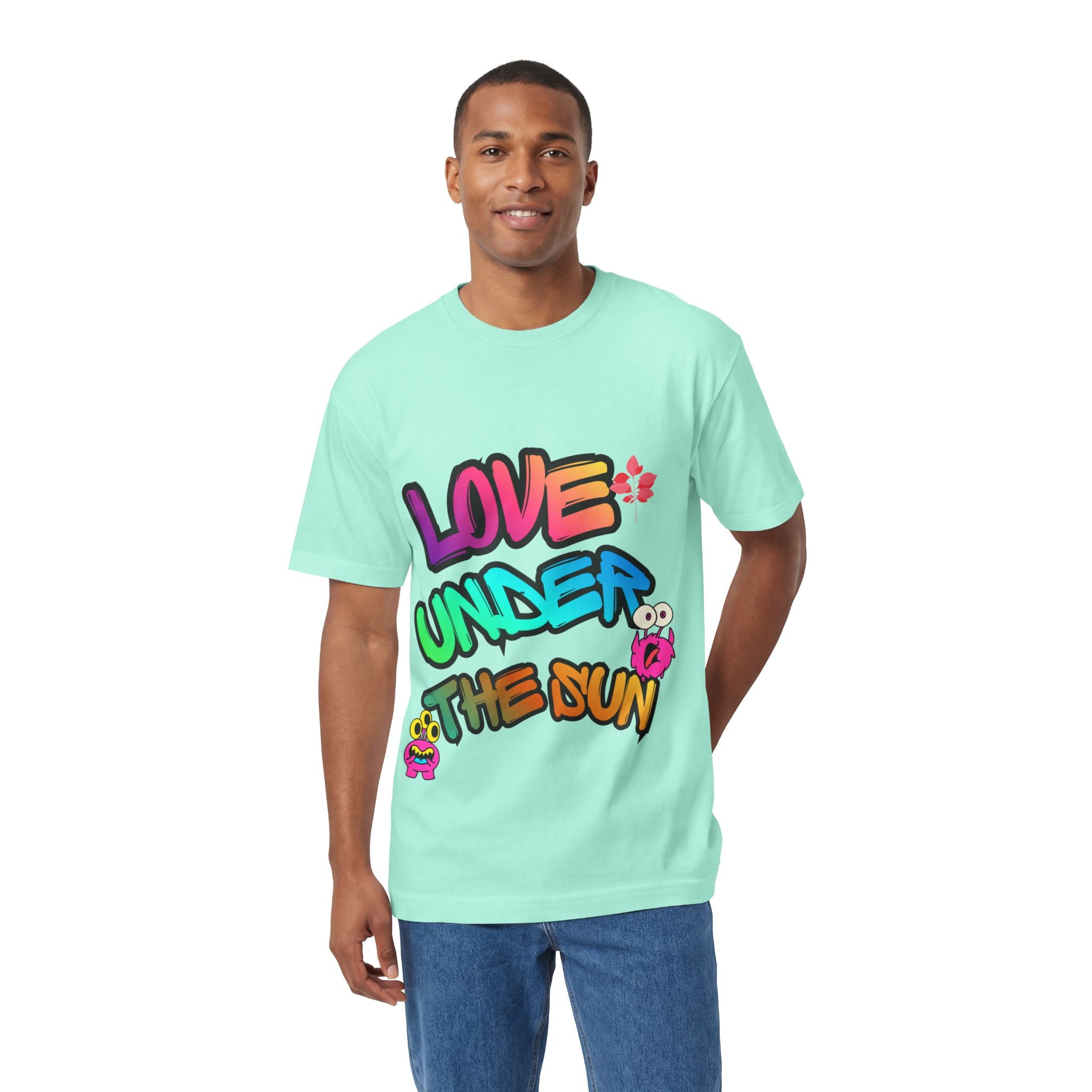 Love Under The Sun Graphic Tee — Colorful Retro Streetwear T-Shirt