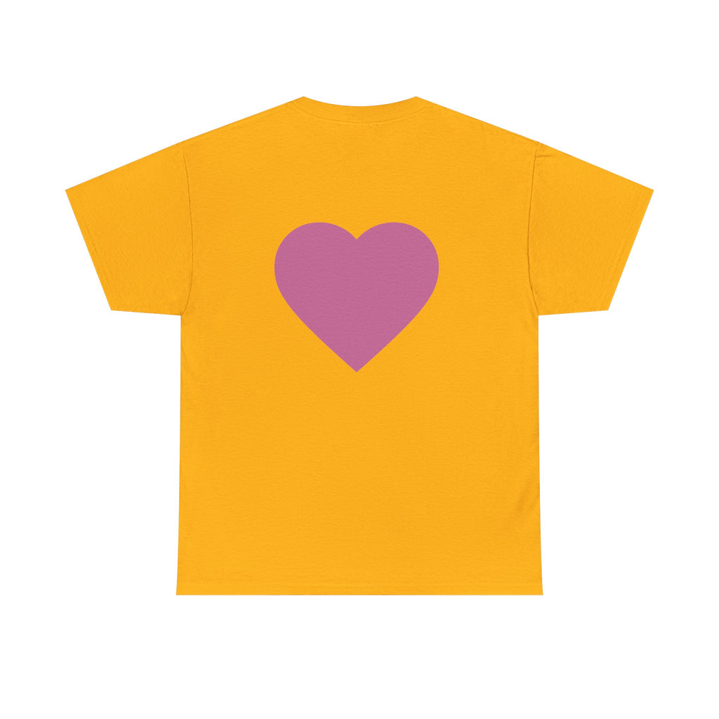 Best Mom Ever T-Shirt — Gradient Block Text Tee with Back Heart