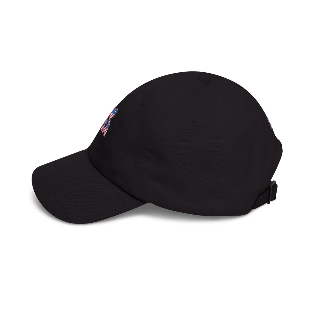 Patriotic USA Dad Cap — Small American Flag Embroidered Baseball Hat