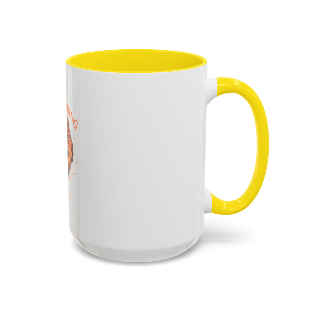 Fear Nothing Lion Accent Coffee Mug — Inspirational No Limits Motivational Gift