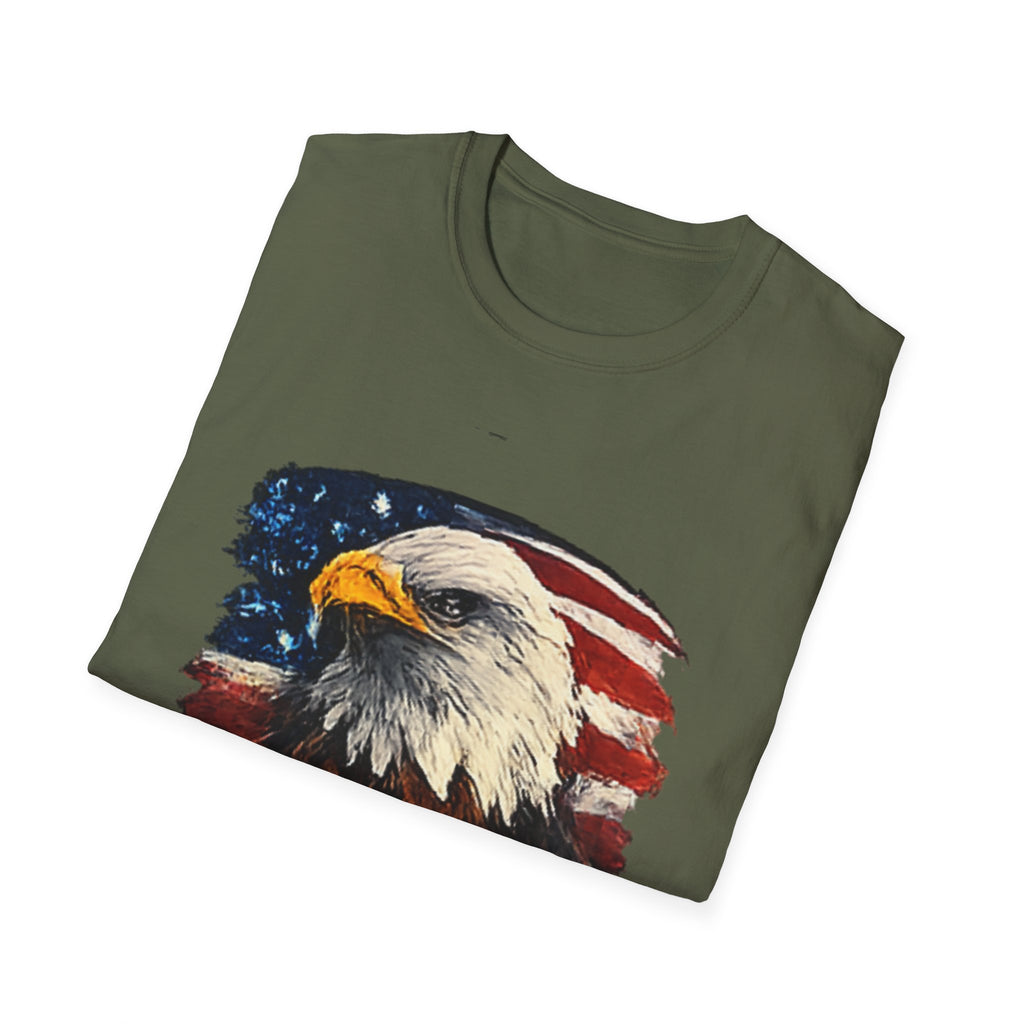 Patriotic Eagle T-Shirt — American Flag Bald Eagle Graphic Tee