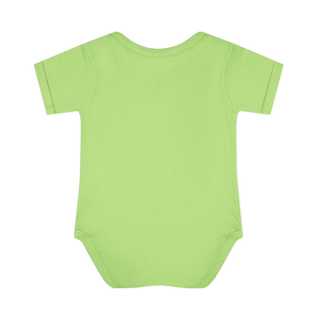 Baby Bodysuit - Cute Teddy Holding 'Love' Heart | Infant Valentine Onesie