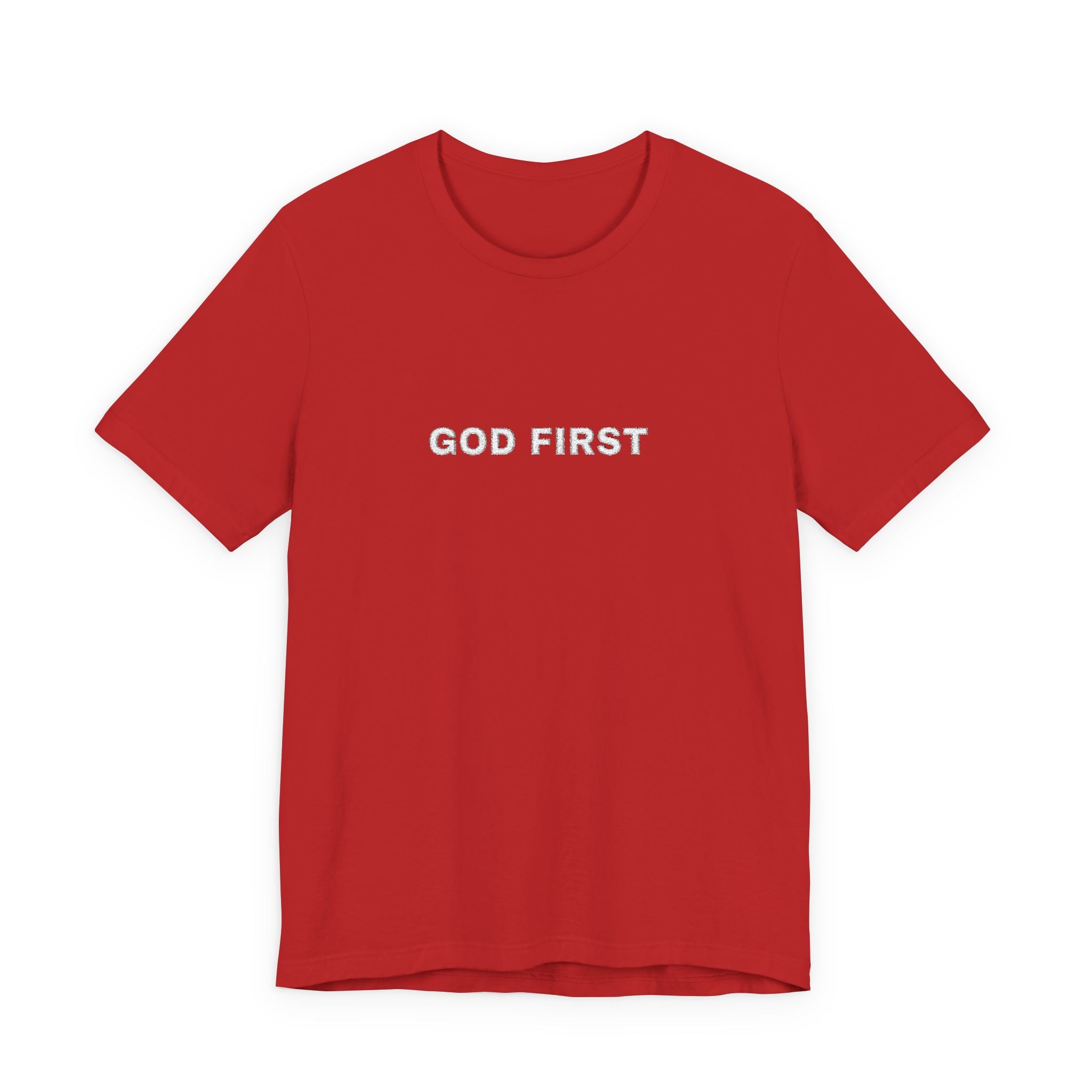 God First T-Shirt – Floral Lettering Christian Tee