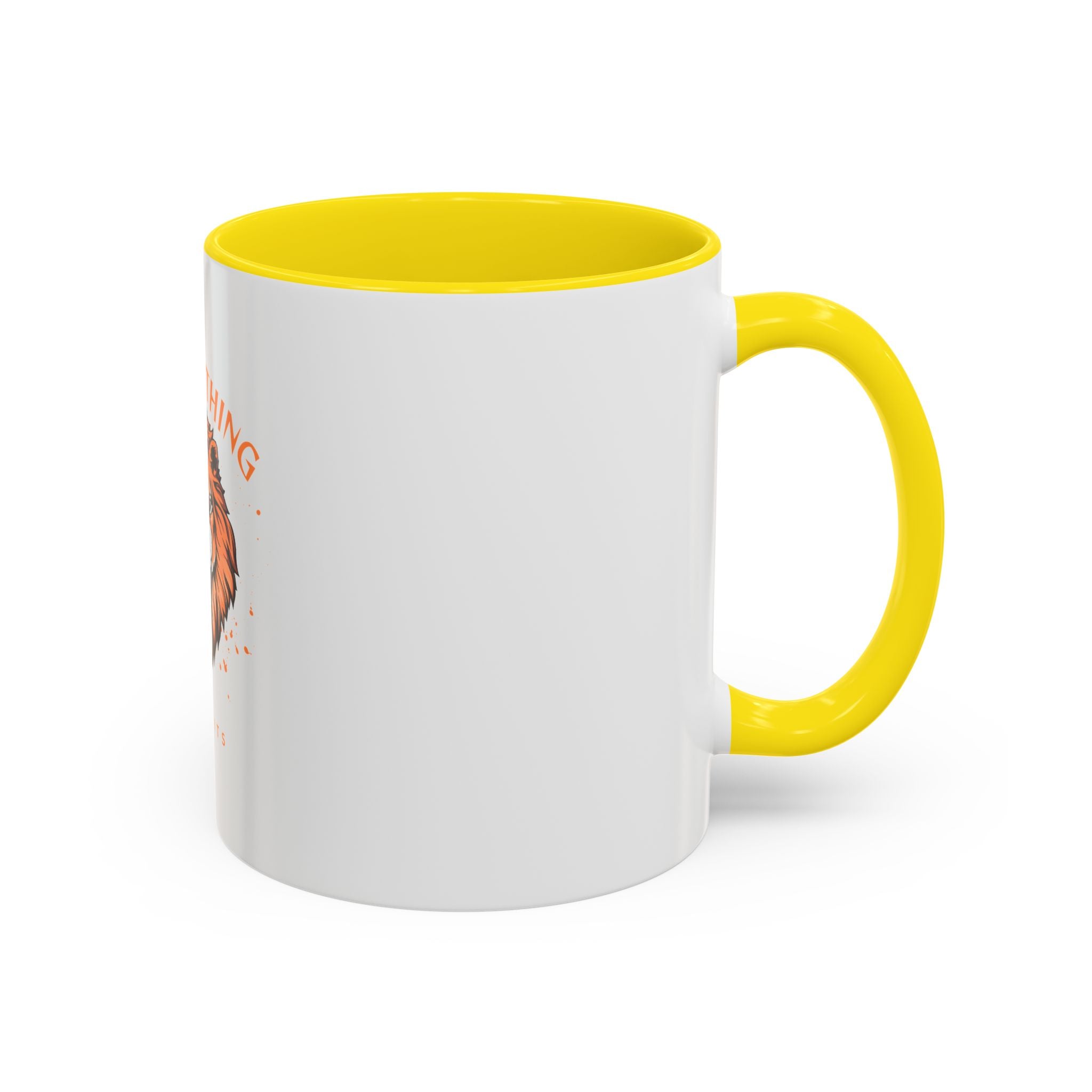 Fear Nothing Lion Accent Coffee Mug — Inspirational No Limits Motivational Gift