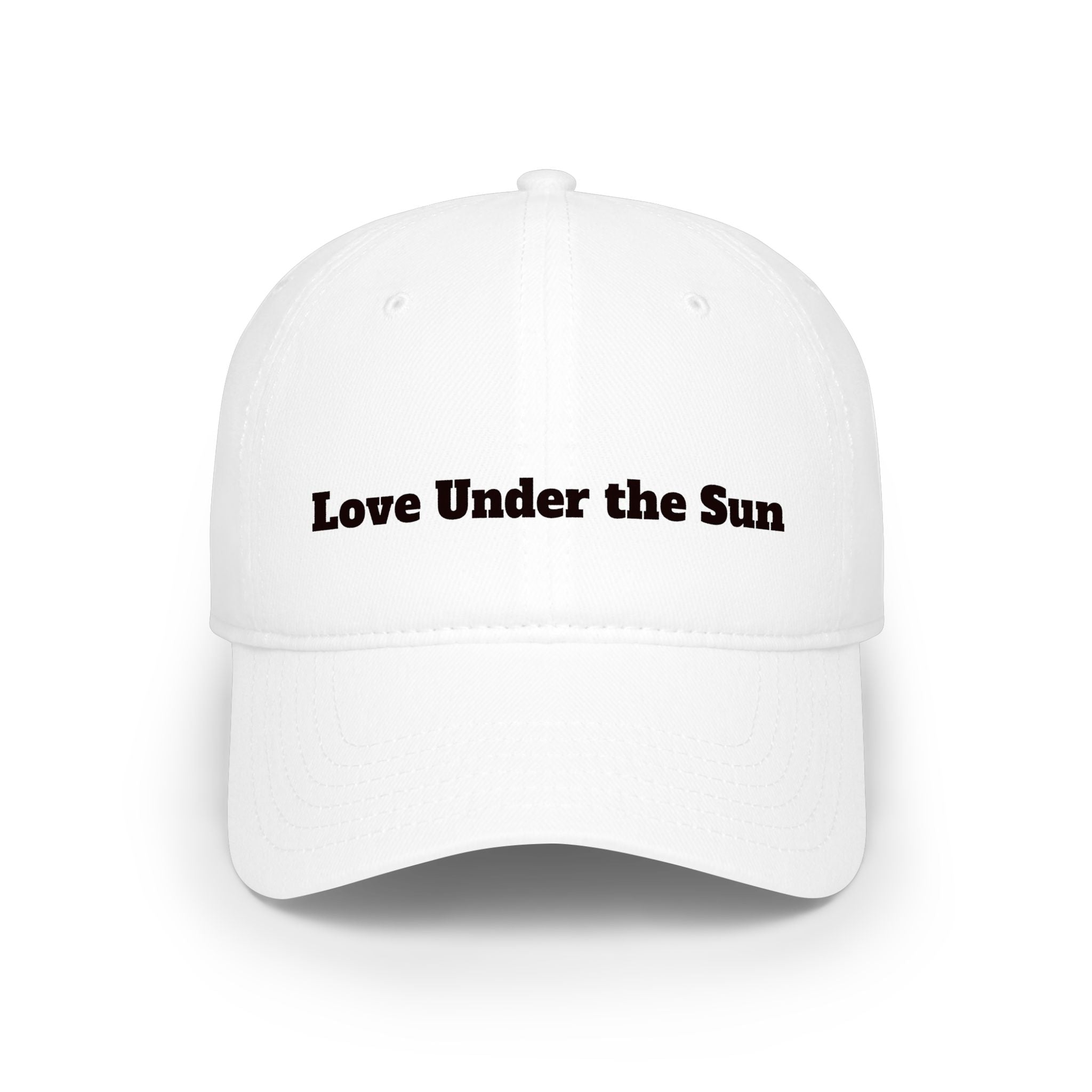 Love Under the Sun Baseball Cap – Embroidered Red Low-Profile Hat