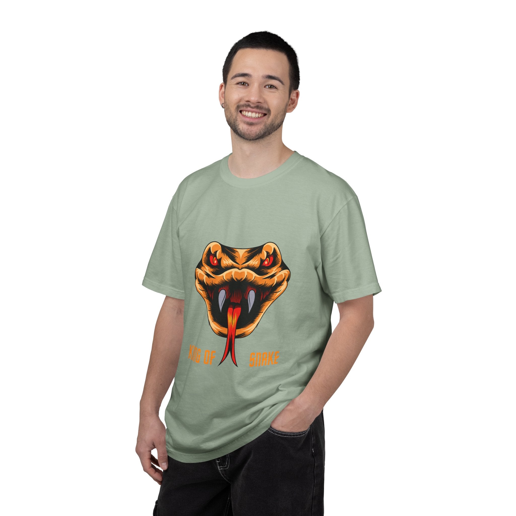 King of Snake T-Shirt — Bold Venom Snake Head Graphic Tee