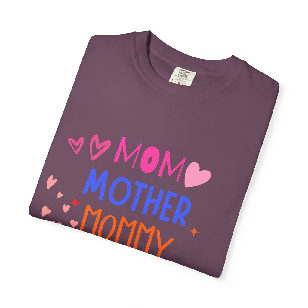 Mom • Mother • Mommy • Mama Colorful Hearts T-Shirt — Mother's Day Gift