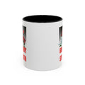 God Is My Strength Accent Coffee Mug – Inspirational Christian Dove & Roses (11/15oz)