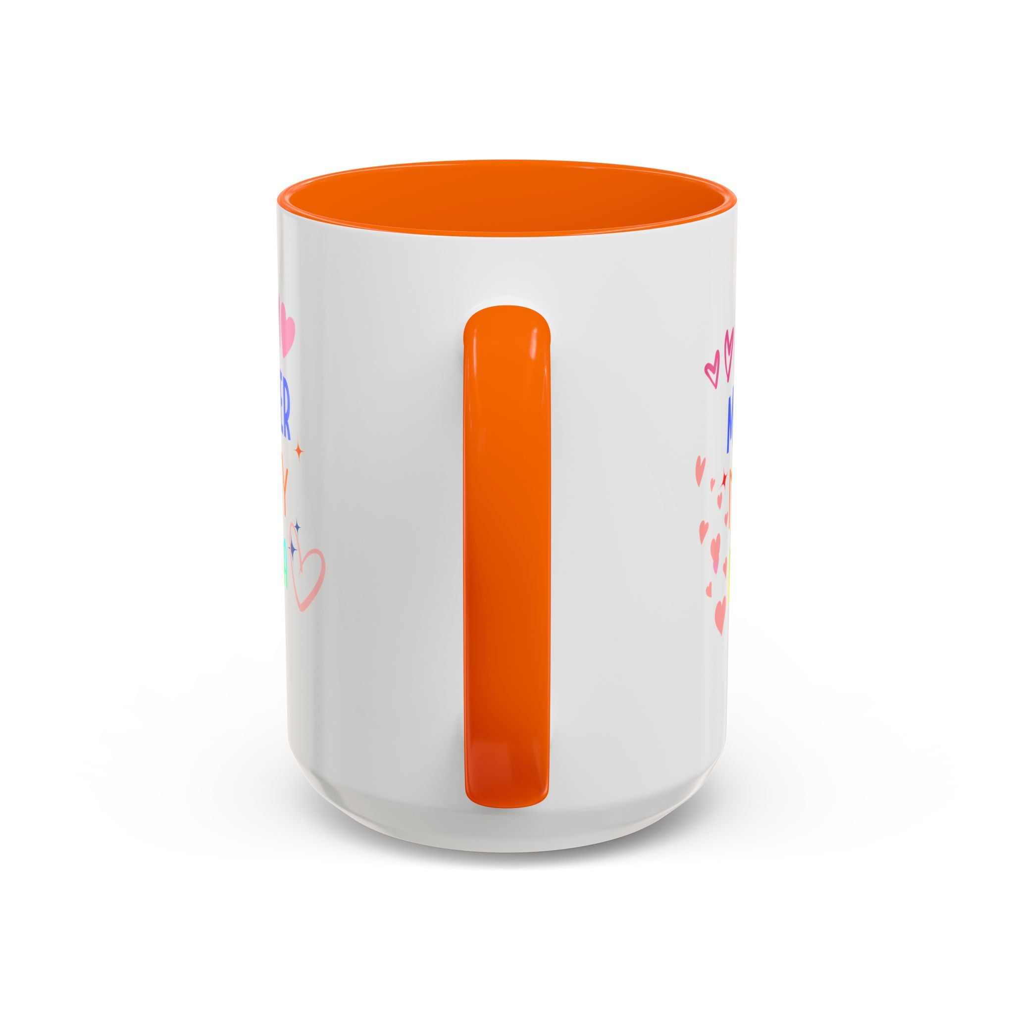 Mother/Mom Rainbow Accent Coffee Mug — 'Mom Mother Mommy Mama' Gift for Mother's Day