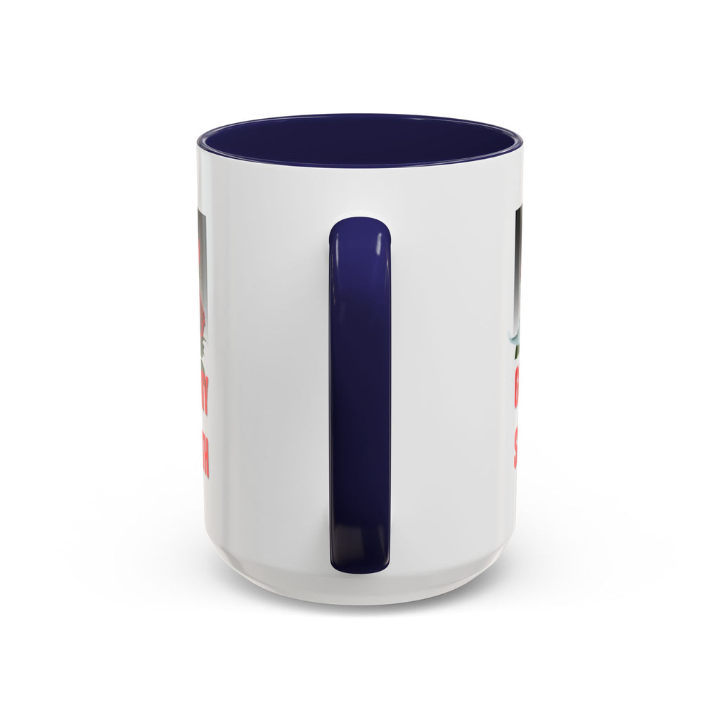 God Is My Strength Accent Coffee Mug – Inspirational Christian Dove & Roses (11/15oz)
