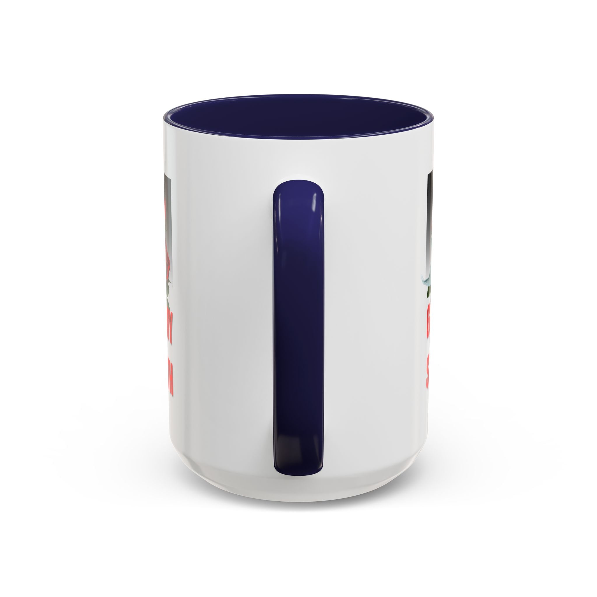 God Is My Strength Accent Coffee Mug – Inspirational Christian Dove & Roses (11/15oz)
