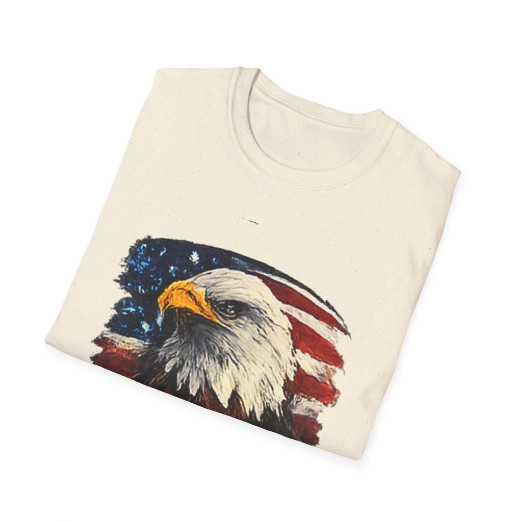 Patriotic Eagle T-Shirt — American Flag Bald Eagle Graphic Tee