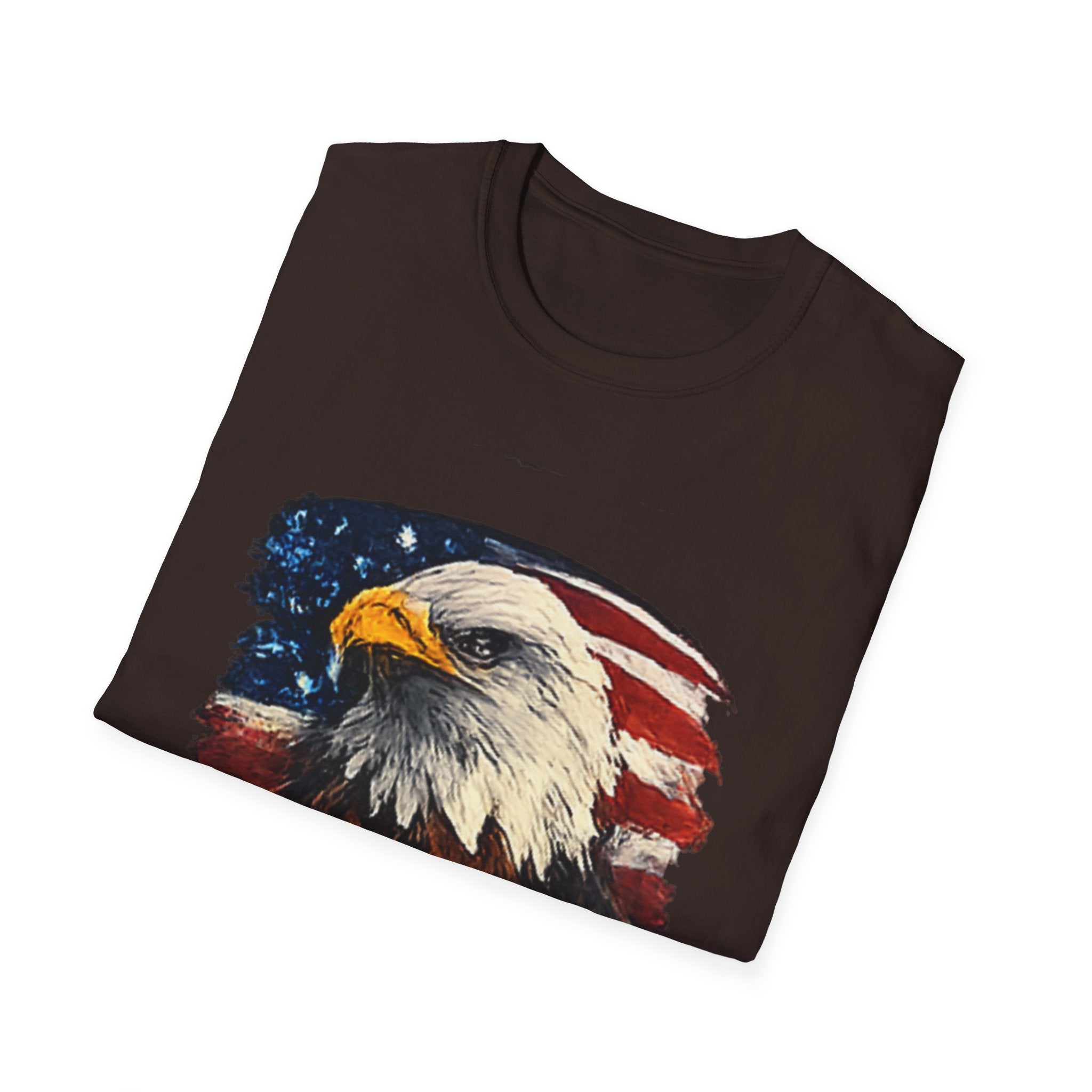 Patriotic Eagle T-Shirt — American Flag Bald Eagle Graphic Tee