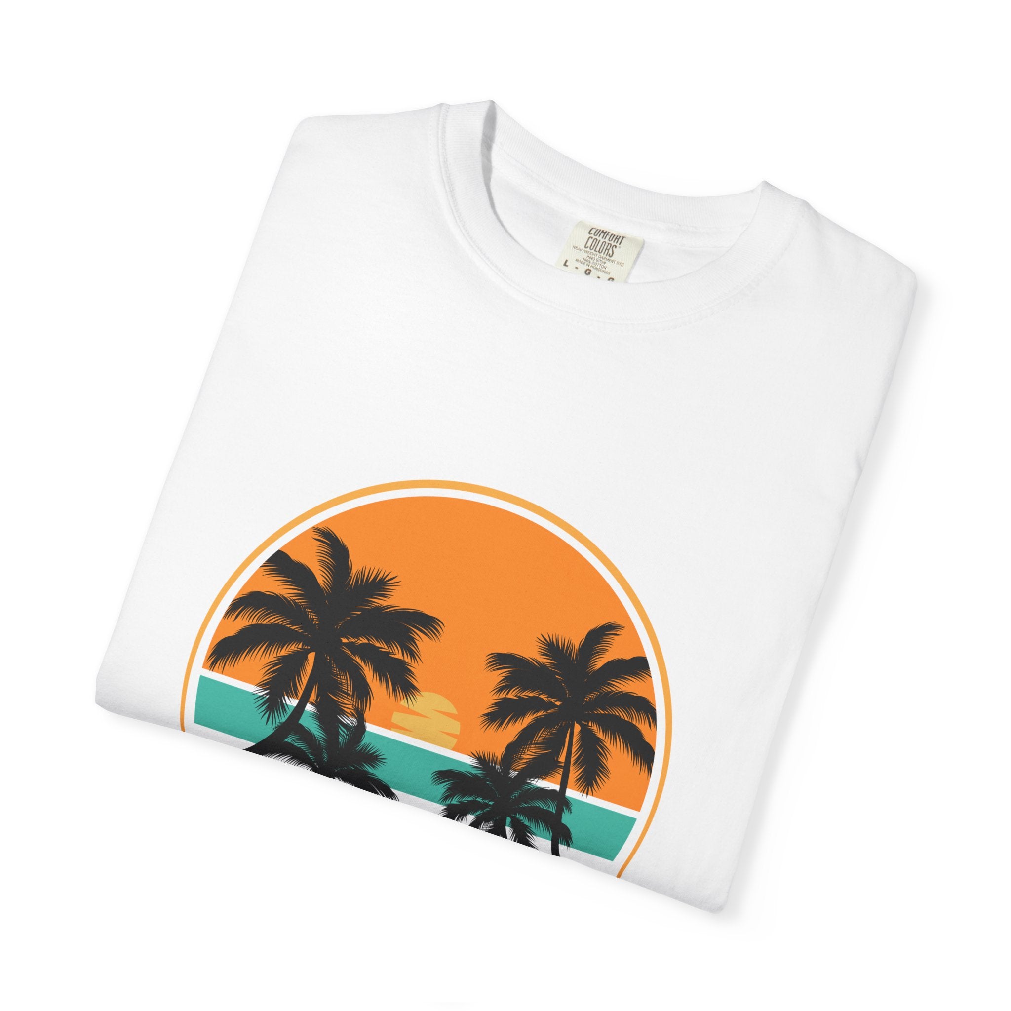 Rise Above Fear T-Shirt — Vintage Sunset Palm Tee