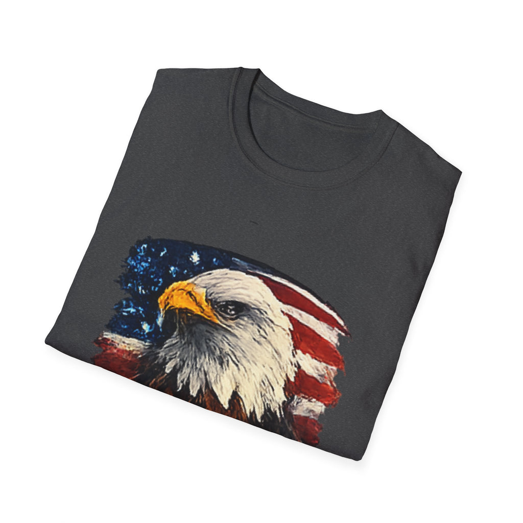 Patriotic Eagle T-Shirt — American Flag Bald Eagle Graphic Tee
