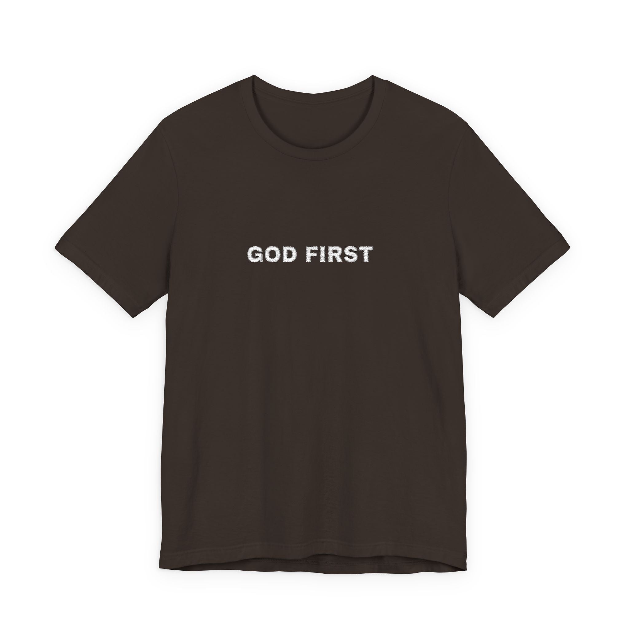 God First T-Shirt – Floral Lettering Christian Tee