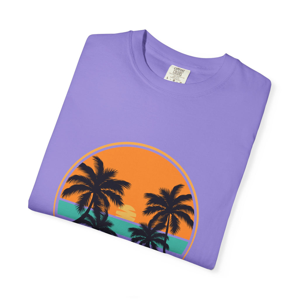 Rise Above Fear T-Shirt — Vintage Sunset Palm Tee